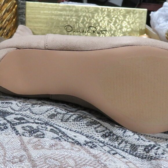 Justfab Frenchy Slouch Stiletto Suede Bootie boots Portobello taupe tan size 6.5 - Picture 12 of 12